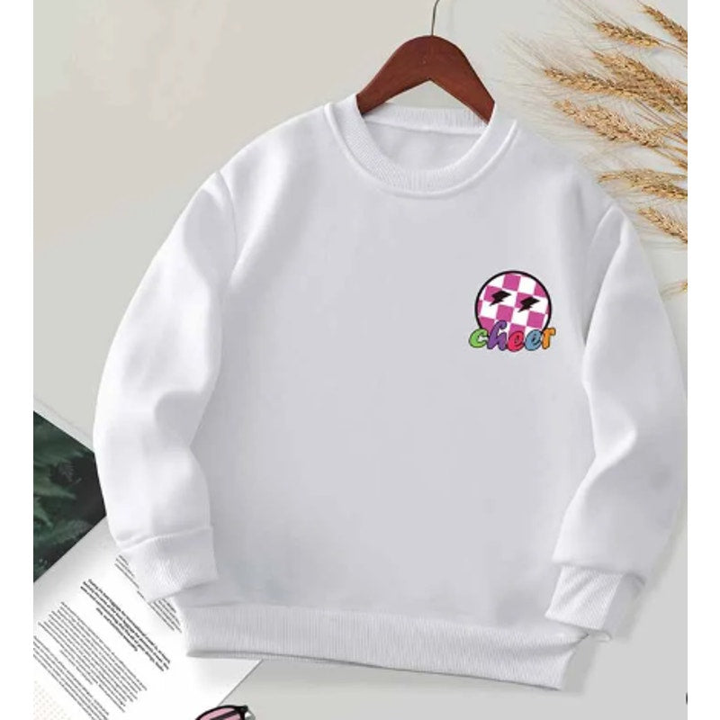 Delia's Kids Toddler Casual Cute Cheer Print Fleece Long Sleeve Sweatshirt