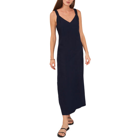 Sam & Jess Women s Sleeveless V-Neck Tank Maxi Dress Navy | Size Large