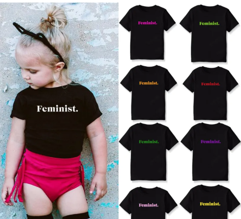 Toddler Short Sleeve Feminist T-Shirt