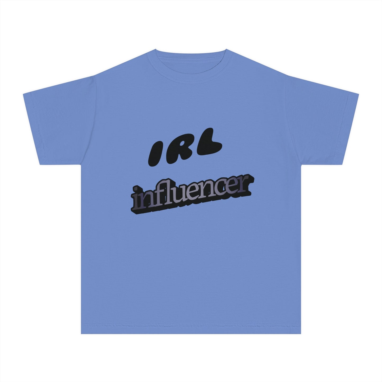 Instagram ready IRL Influencer Youth Tee Fun Kids T-Shirt Kids Influencer Tshirt, In Real Life, Kids Positivity T-Shirt