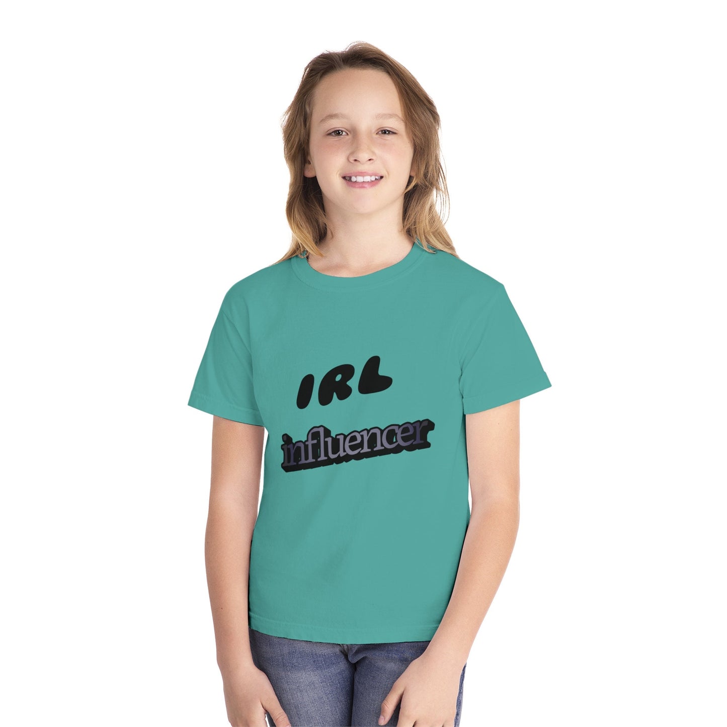 Instagram ready IRL Influencer Youth Tee Fun Kids T-Shirt Kids Influencer Tshirt, In Real Life, Kids Positivity T-Shirt