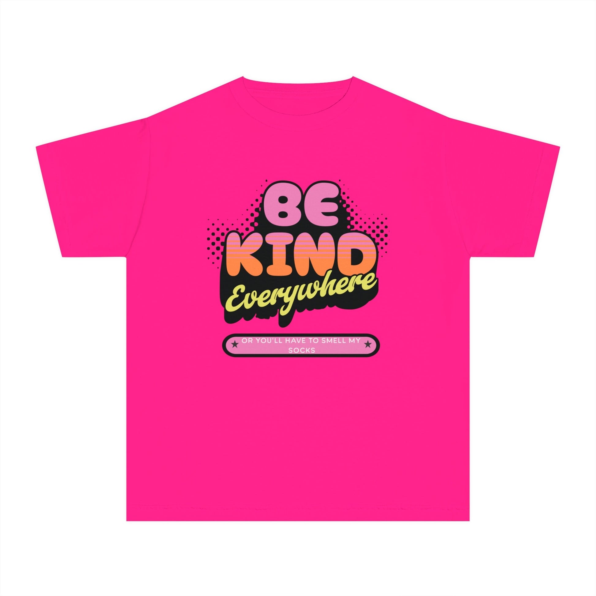 Be Kind Youth T-shirt, Be Kind Everywhere or Smell My Socks T-Shirt , Fun Youth T-shirt, School shirt, Friends youth gift