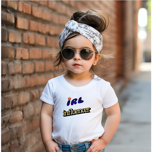 Infant Photoshoot T-Shirt, IRL Influencer Infant T-Shirt In Real Life Influencer, funny infant shirt.