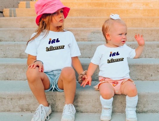 Instagram Fashion IRL Influencer Toddler T-Shirt, In Real Life Social Media Inspired Tee Fun Toddler T-shirt, Photo Shoot Tshirt for Toddler