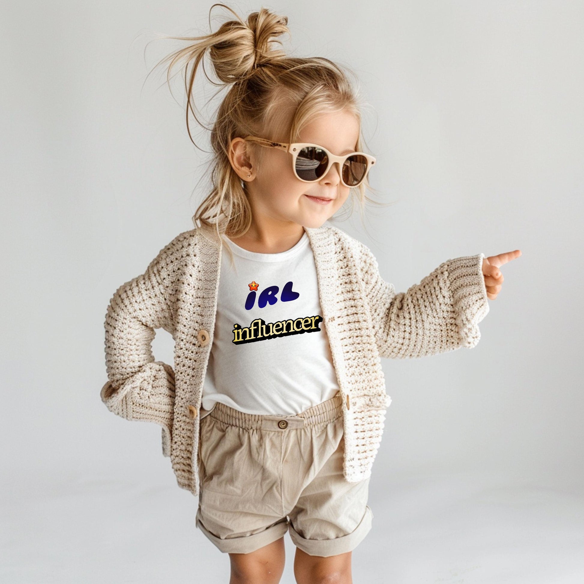 Instagram Fashion IRL Influencer Toddler T-Shirt, In Real Life Social Media Inspired Tee Fun Toddler T-shirt, Photo Shoot Tshirt for Toddler