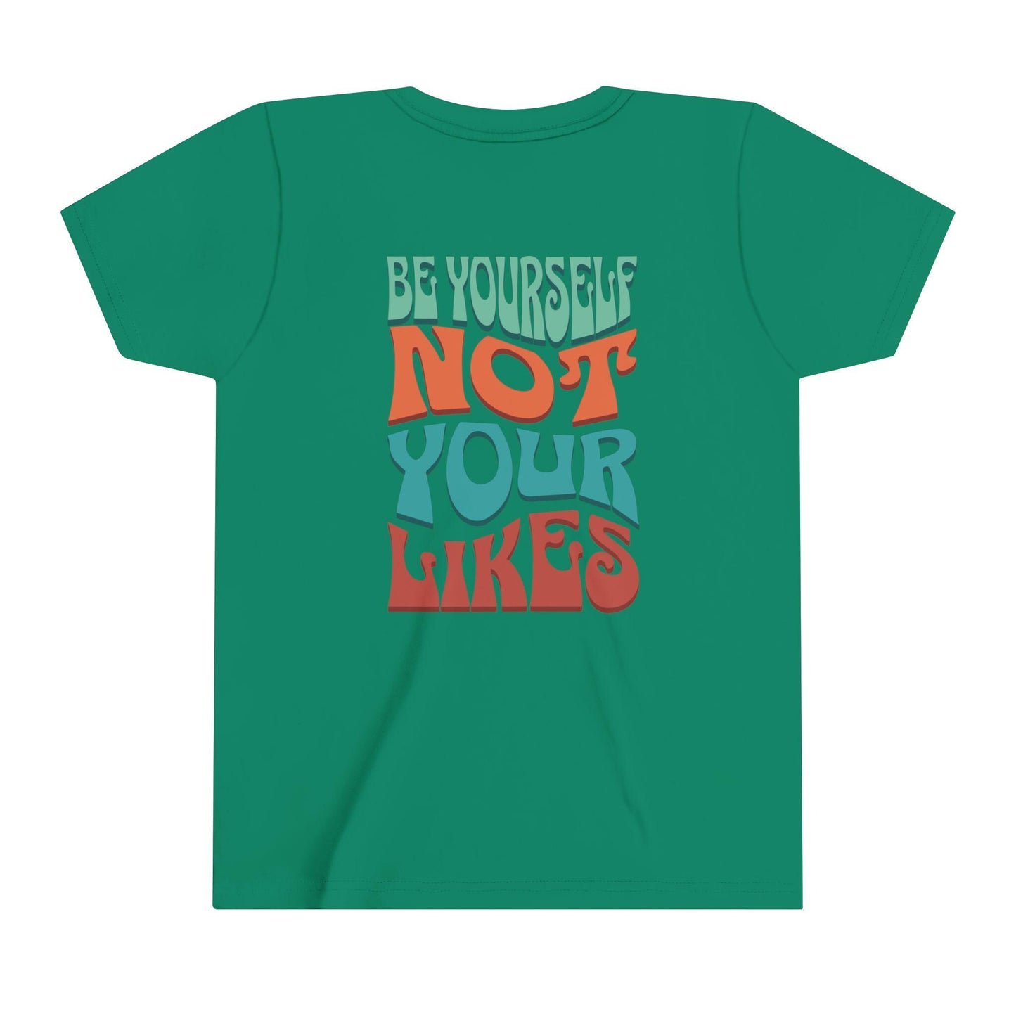 Kids Social Media Awareness Shirt Be Yourself Not Your Likes Youth T-Shirt Empowering Kids Tee