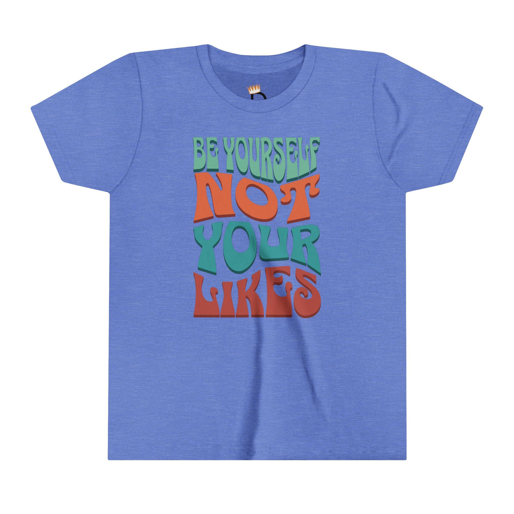 Kids Social Media Awareness Shirt Be Yourself Not Your Likes Youth T-Shirt Empowering Kids Tee