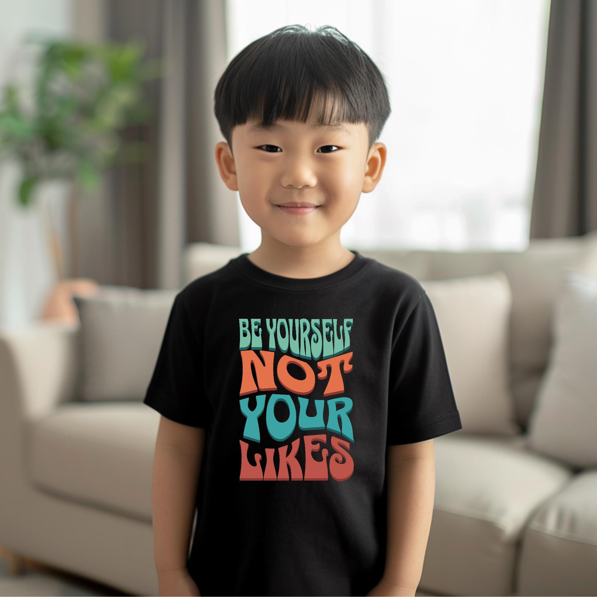 Kids Social Media Awareness Shirt Be Yourself Not Your Likes Youth T-Shirt Empowering Kids Tee