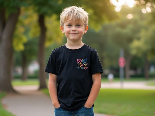 Autism Support Youth Tee Born to Be Different, Empowering Kids Tee, Inspirational message, Youth confidence builder t-shirt