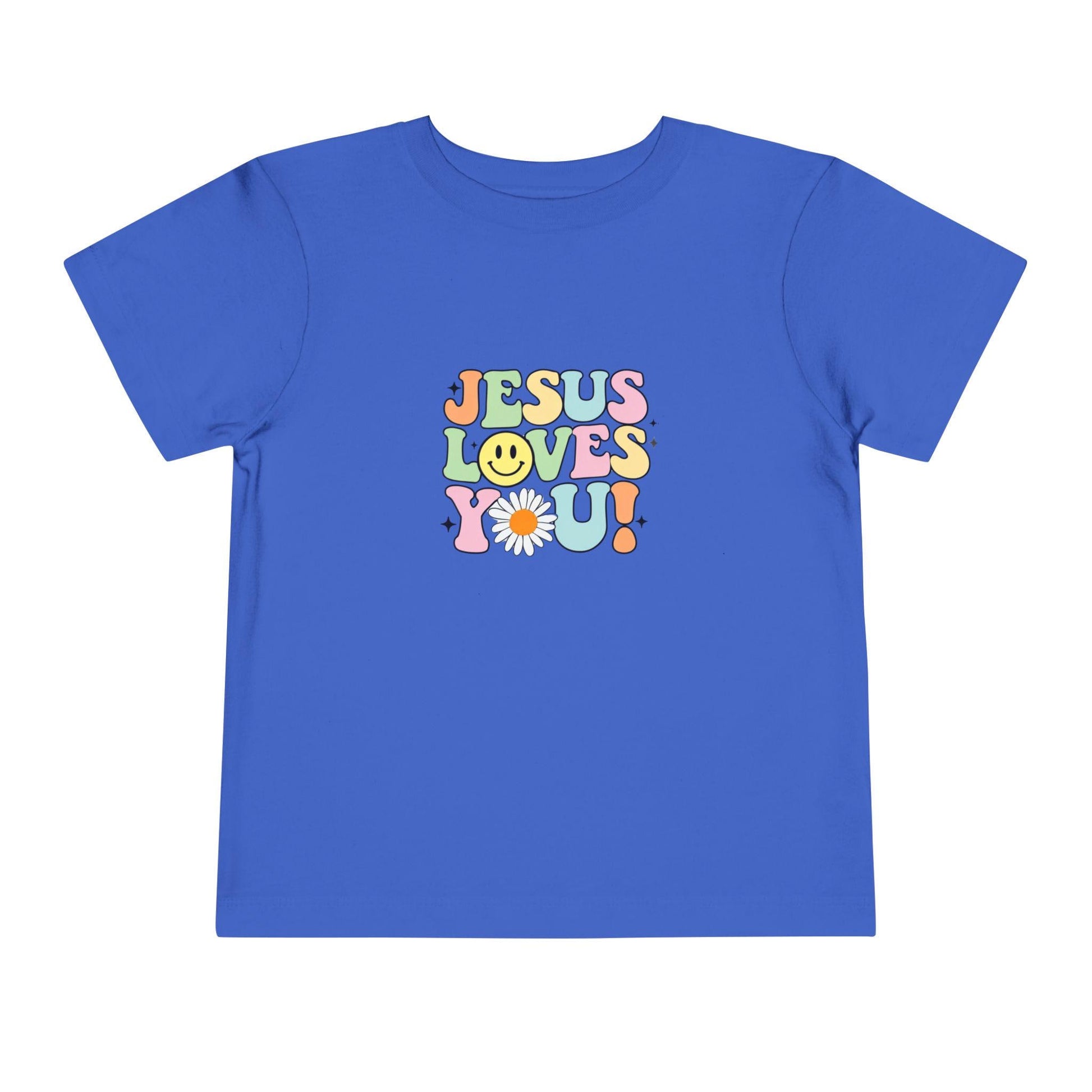 Christian Kids T-Shirt Jesus Loves You Shirt Sunday School Outfit Church Clothes Faith Based Wear Religious Gift Comfortable Youth Group Tee