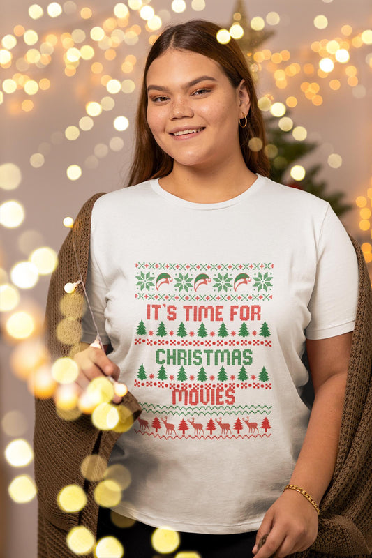 Christmas Movie T-Shirt Holiday Movie Shirt Festive Tee Movie Night Gift Movie Lover Secret Santa Stocking Stuffer Ugly Sweater Style Christmas Fashion Trend Holiday Party Outfit