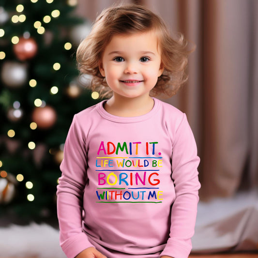 Sassy Kids Clothes Gift for Kids Birthday Present Unique Children Wear Playful T-Shirt Unisex Kids Clothing Cotton Toddler Shirt Comfortable Kids Clothes Fun Toddler Gift Photo Shoot Outfit