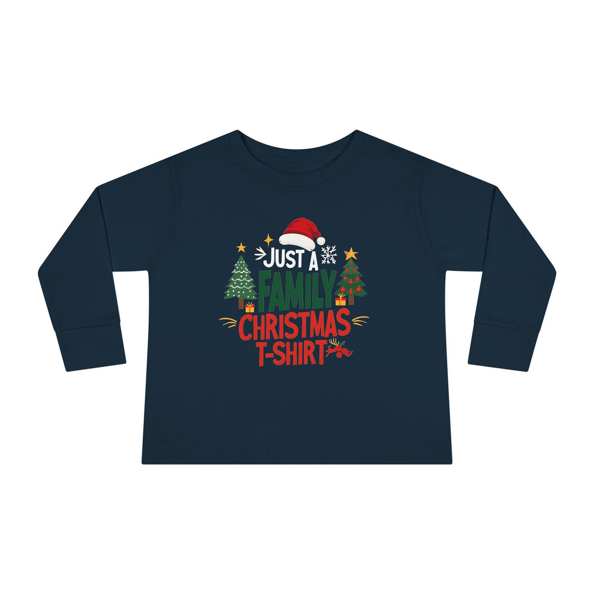 Family Christmas Toddler Long Sleeve Tee, Holiday Xmas Shirt for Kids, Festive Winter Top, Cute Family Matching Outfit, Christmas Toddler