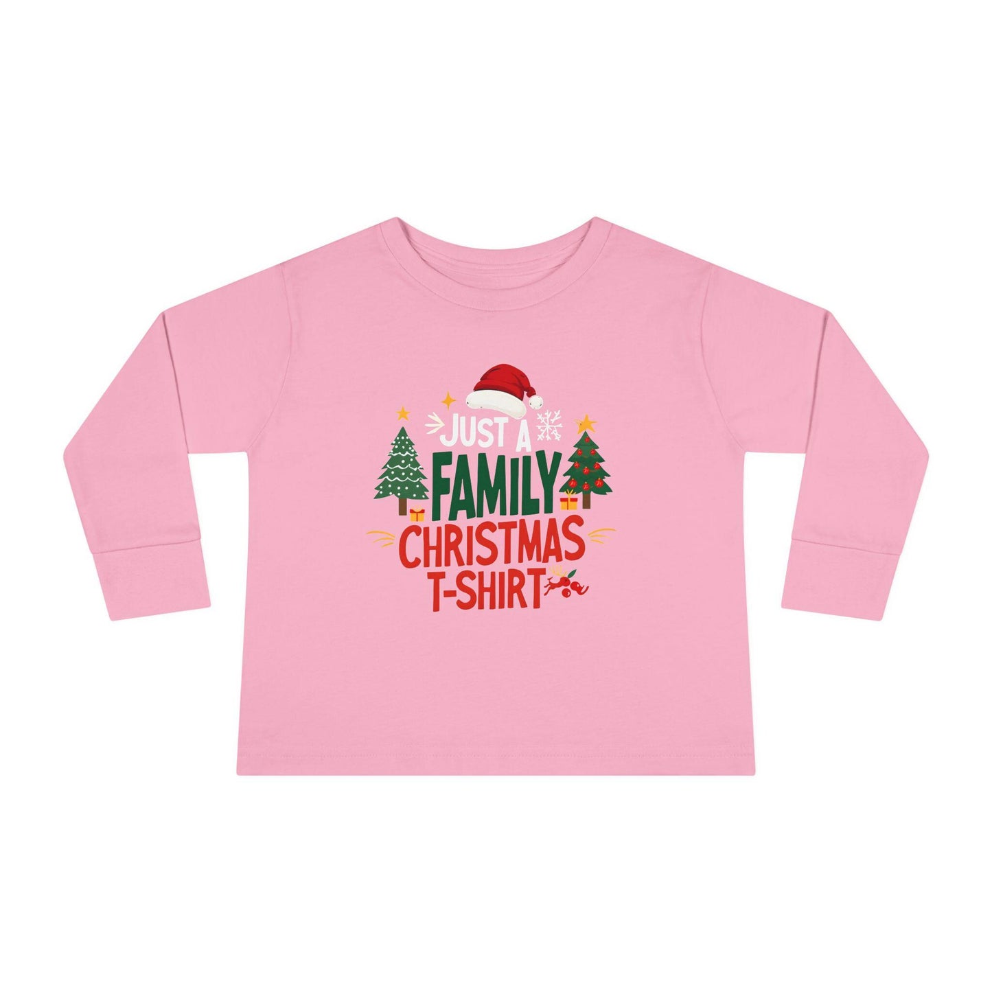 Family Christmas Toddler Long Sleeve Tee, Holiday Xmas Shirt for Kids, Festive Winter Top, Cute Family Matching Outfit, Christmas Toddler