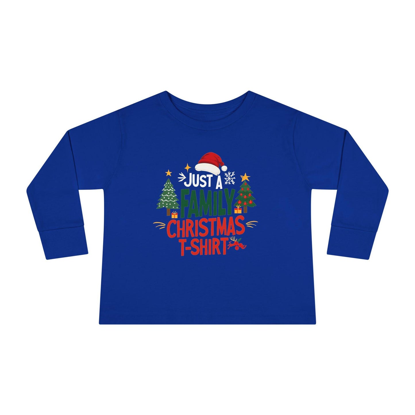 Family Christmas Toddler Long Sleeve Tee, Holiday Xmas Shirt for Kids, Festive Winter Top, Cute Family Matching Outfit, Christmas Toddler