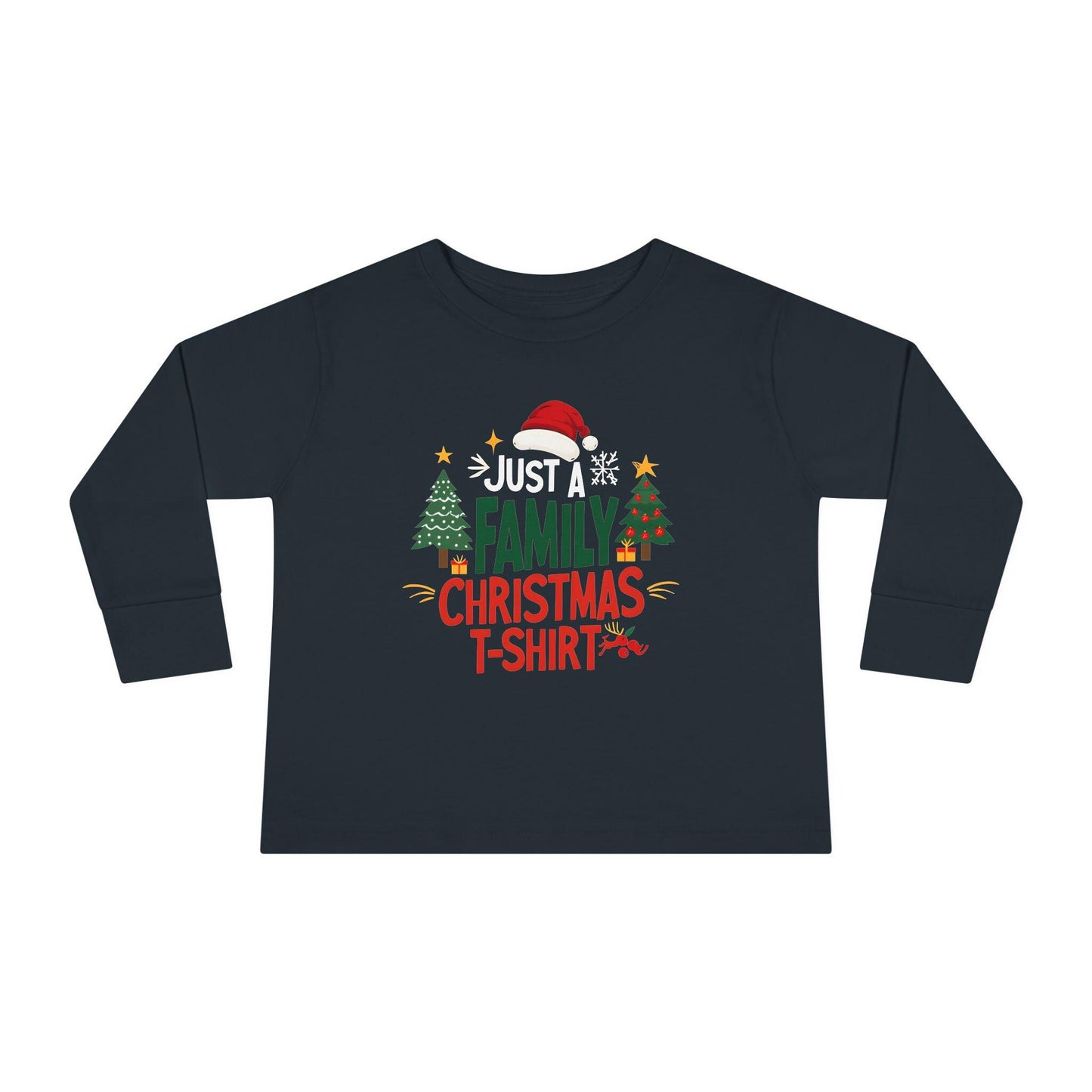 Family Christmas Toddler Long Sleeve Tee, Holiday Xmas Shirt for Kids, Festive Winter Top, Cute Family Matching Outfit, Christmas Toddler