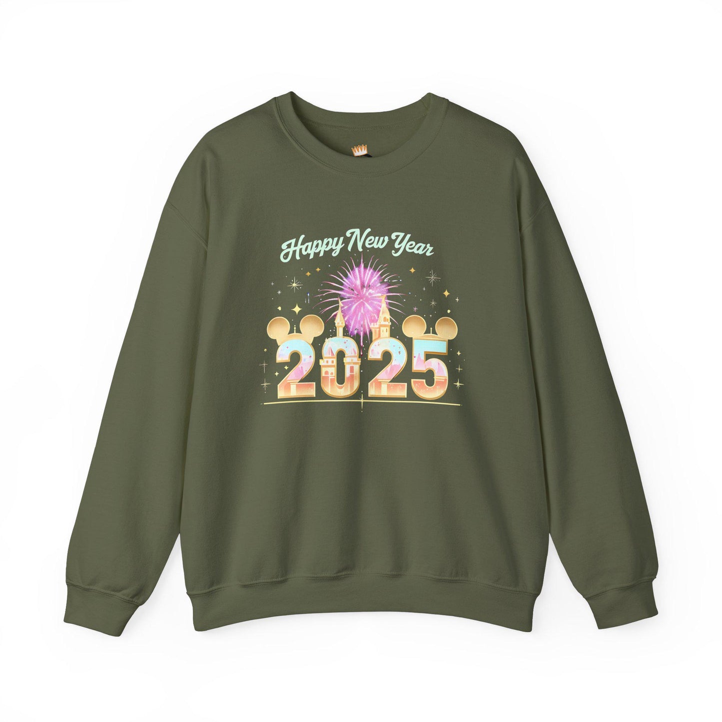 Disney Happy New Year 2025 Crewneck Sweatshirt, New Year's Eve , Disney Lover Sweatshirt, Mickey Mouse Ears Sweatshirt, Disney Holiday