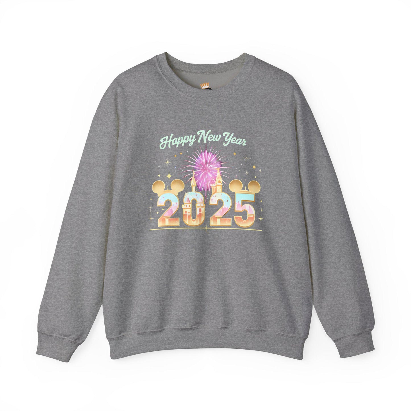 Disney Happy New Year 2025 Crewneck Sweatshirt, New Year's Eve , Disney Lover Sweatshirt, Mickey Mouse Ears Sweatshirt, Disney Holiday