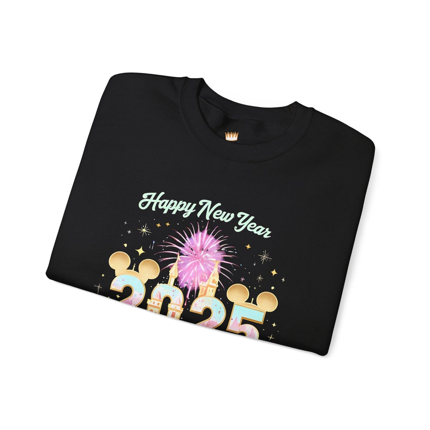 Disney Happy New Year 2025 Crewneck Sweatshirt, New Year's Eve , Disney Lover Sweatshirt, Mickey Mouse Ears Sweatshirt, Disney Holiday