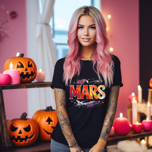 Mars shirt Space themed shirt Planet lover shirt Space casual wear Birthday gift Christmas gift Teacher gift Space enthusiast gift Mars lover gift